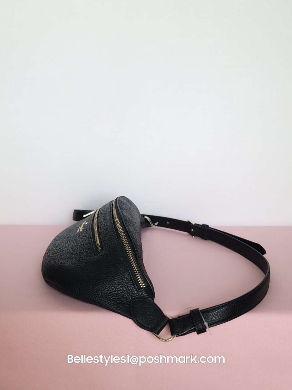KATE SPADE Leila BELT Bag in Pebbled Leather – Black color⭐ - Picture 11 of 15